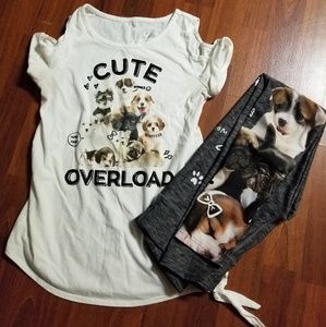 Justice matching outfit size 12